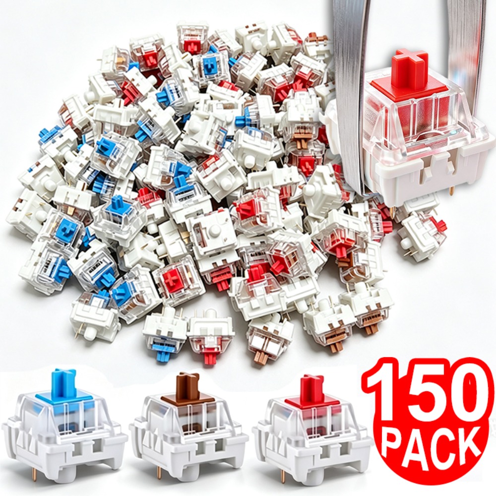 Gaming Keyboard Blue Switches - 1-150 قطعة مفاتيح لوحة مفاتيح ميكانيكية