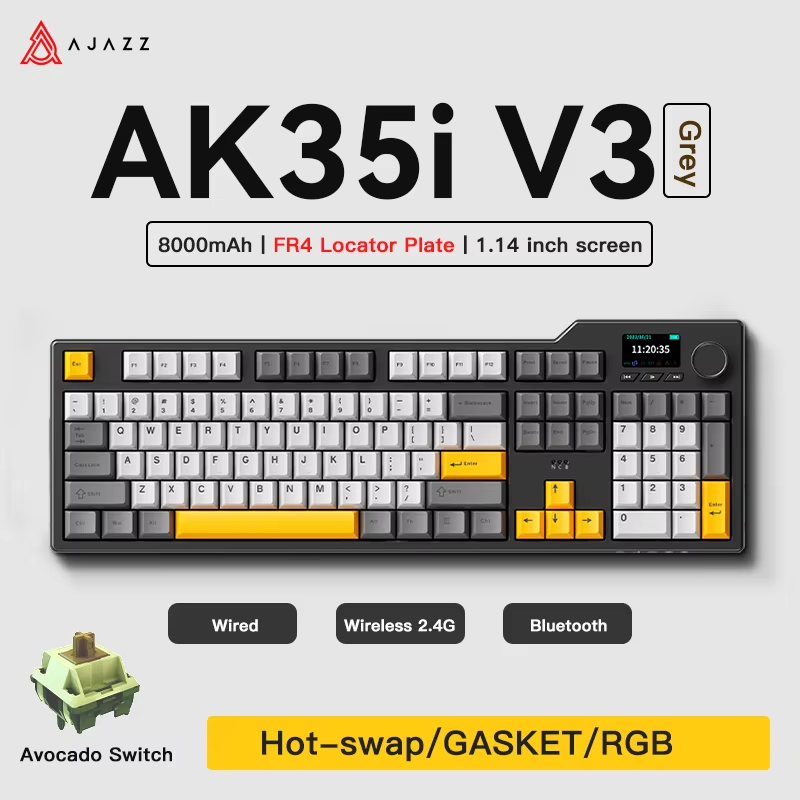 Gaming Keyboard Tkl - لوحة مفاتيح ألعاب Ajazz AK35I V3/V4