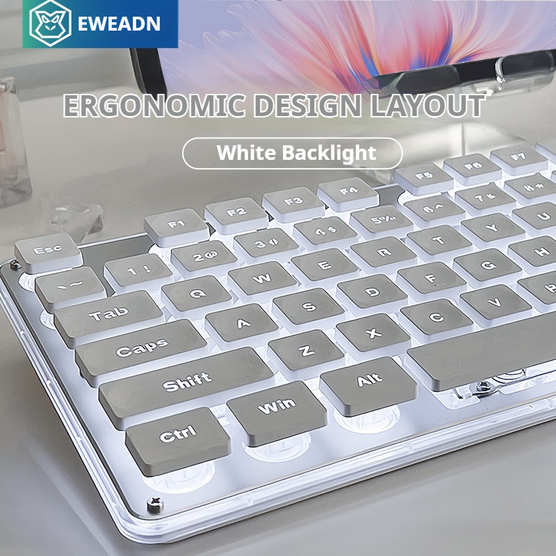 Gaming Keyboard Bluetooth - مجموعة لوحة مفاتيح وماوس مكتبية صامتة
