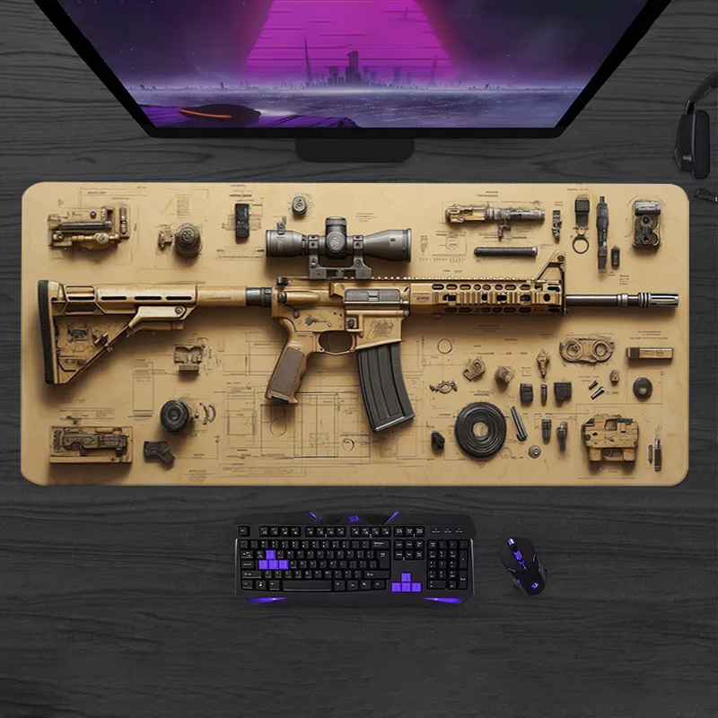 Gaming Keyboard Nearby - لوحة ماوس ألعاب ناعمة قابلة للفك،