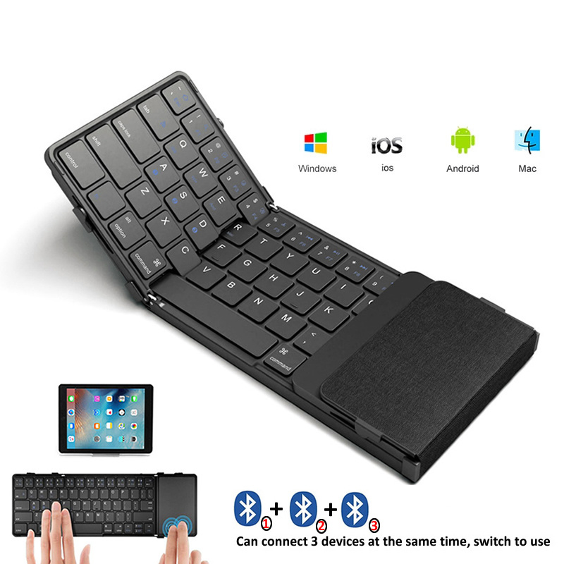Gaming Keyboard No Number Pad - لوحة مفاتيح لاسلكية قابلة للطي من