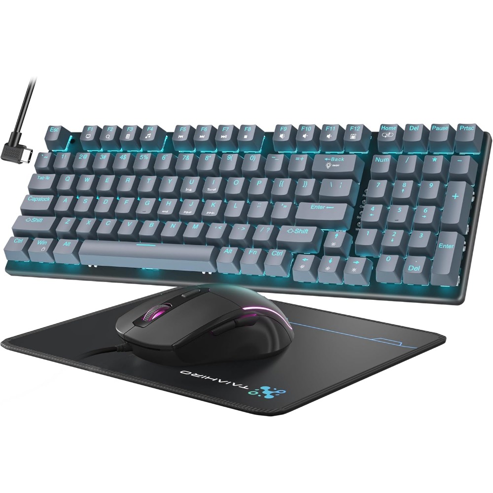 Gaming Keyboard No Number Pad - لوحة مفاتيح للألعاب بـ 98 مفتاحًا