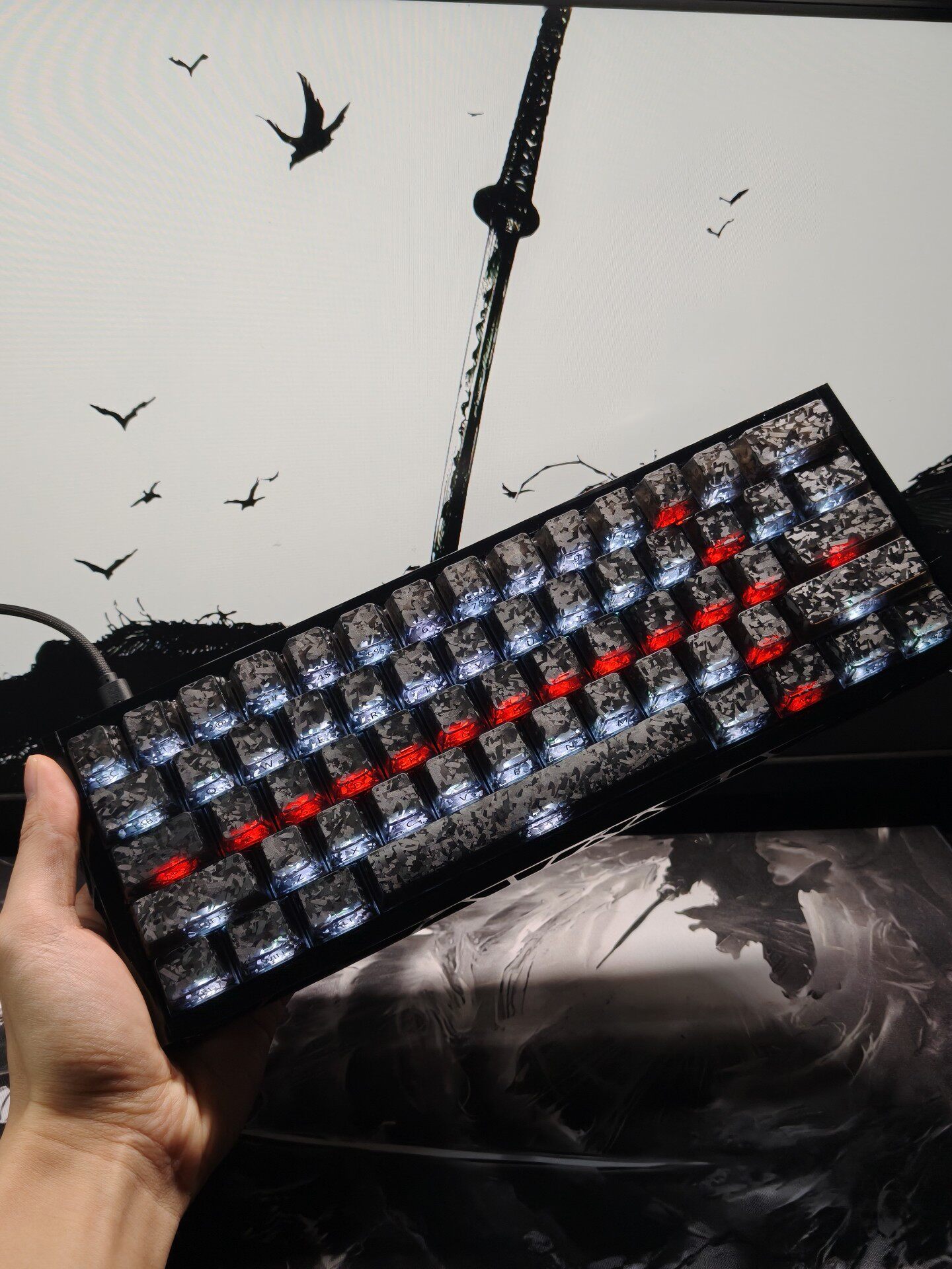 Gaming Keyboard No Number Pad - لوحة مفاتيح مخصصة للألعاب بتصميم مدمج