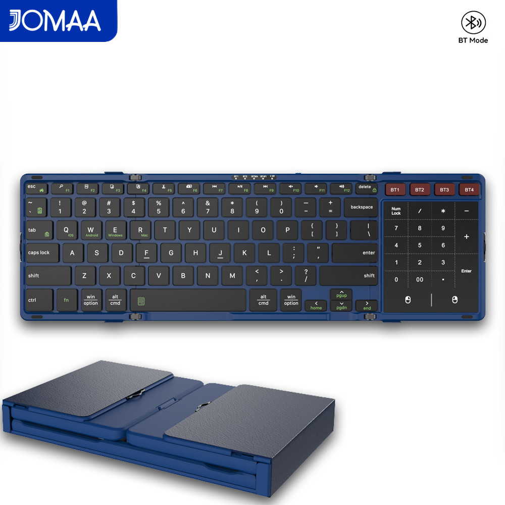 Gaming Keyboard No Number Pad - لوحة مفاتيح بلوتوث قابلة للطي من