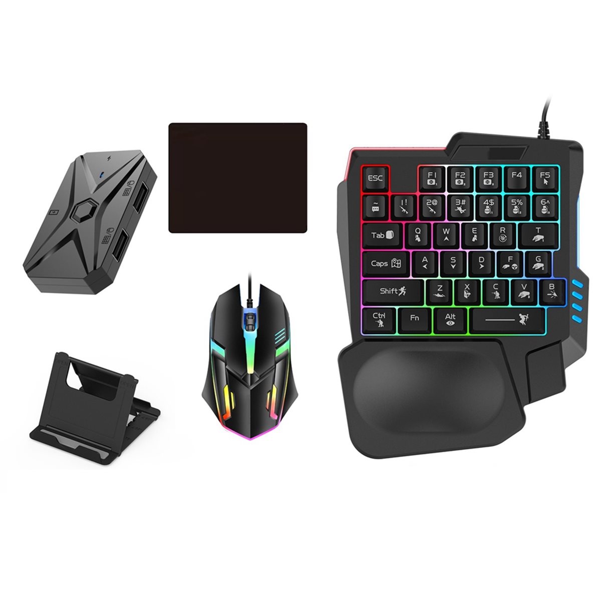 مجموعة محول ألعاب ABGN للهواتف - مراجعة Gaming Keyboard And Mouse Converter For Mobile وسعره
