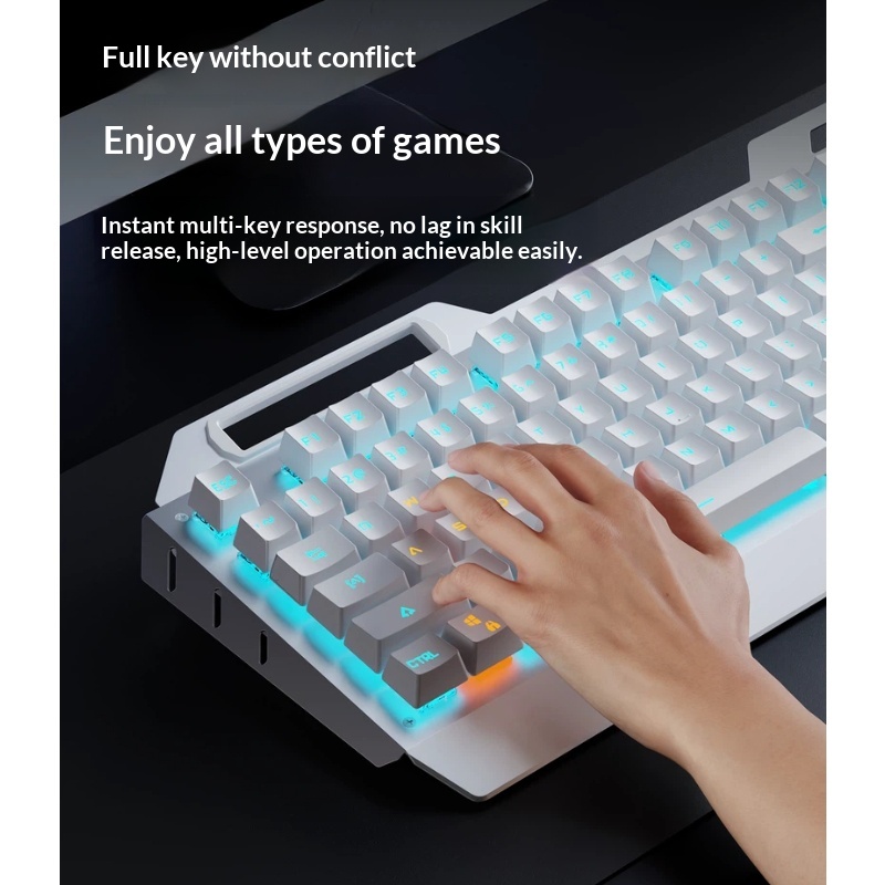 مجموعة لوحة مفاتيح ميكانيكية ل - مراجعة Gaming Keyboard Blue Switches وسعره