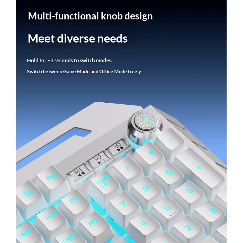 مجموعة لوحة مفاتيح ميكانيكية ل - مراجعة Gaming Keyboard Blue Switches وسعره