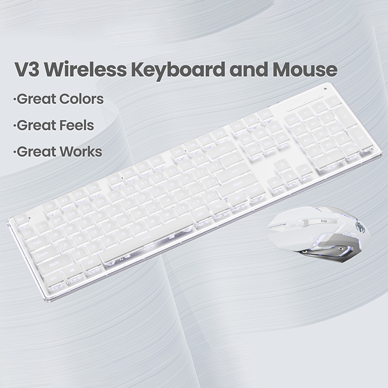 مجموعة لوحة مفاتيح وماوس مكتبي - مراجعة Gaming Keyboard Bluetooth وسعره
