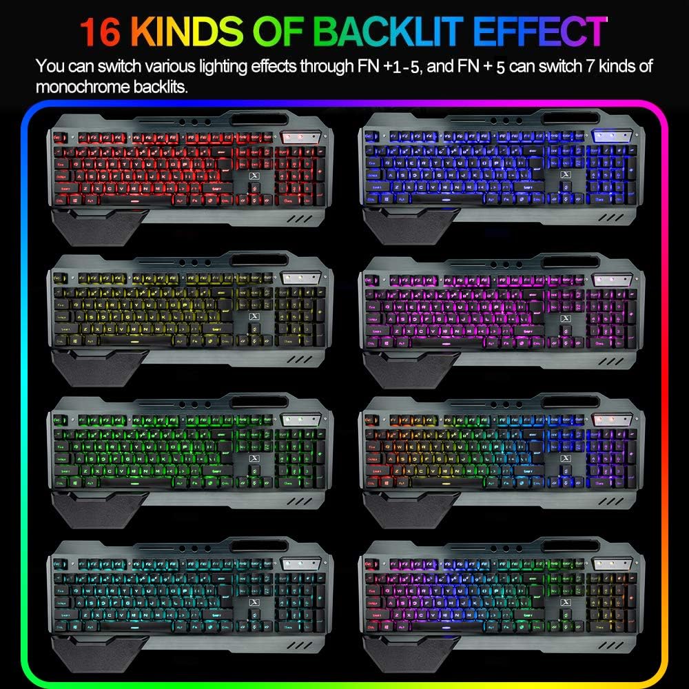 مجموعة لوحة مفاتيح وماوس لاسلك - مراجعة Gaming Keyboard Bluetooth وسعره