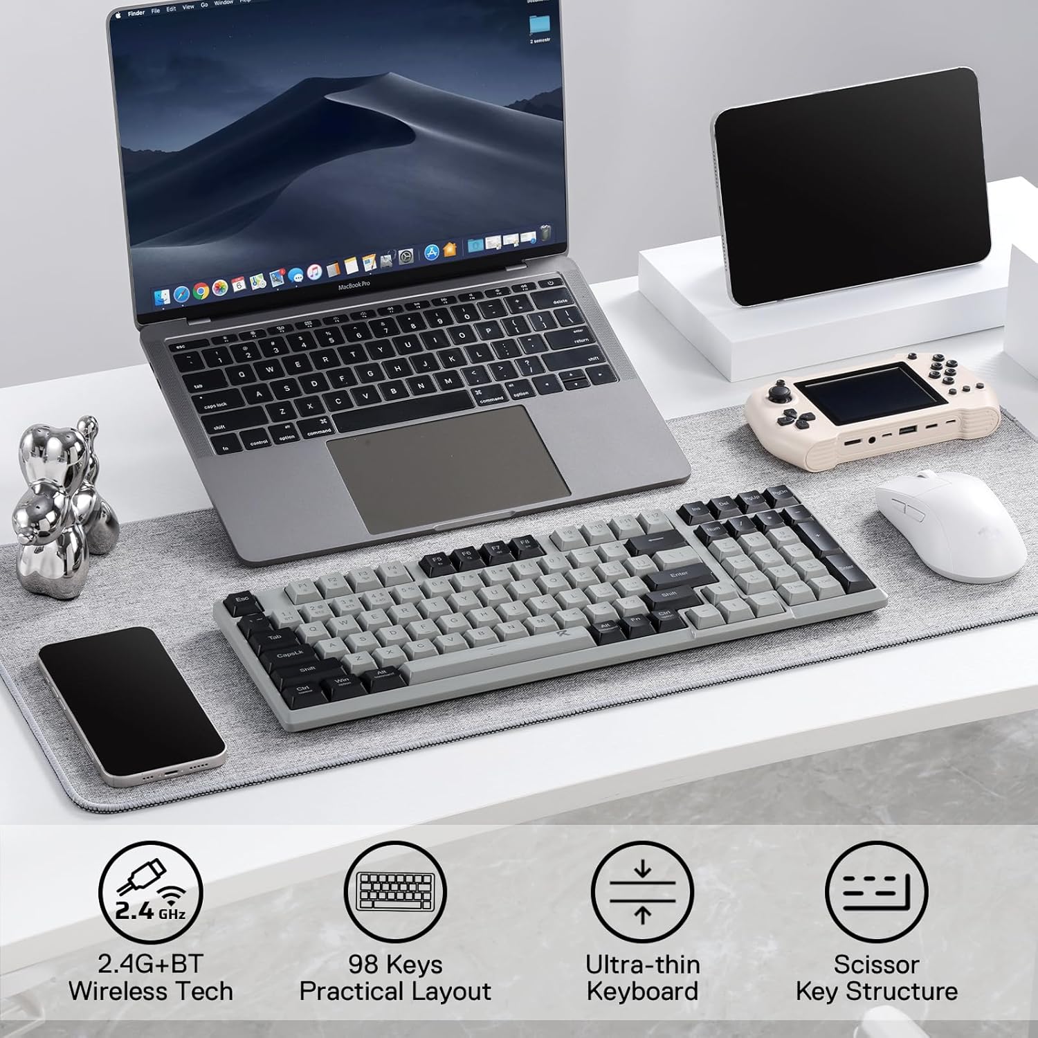 لوحة مفاتيح لاسلكية ، منخفضة ا - مراجعة Gaming Keyboard Mobile وسعره