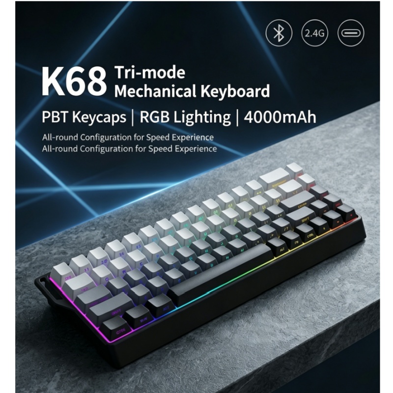 لوحة مفاتيح ميكانيكية لاسلكية  - مراجعة Gaming Keyboard Blue Switches وسعره