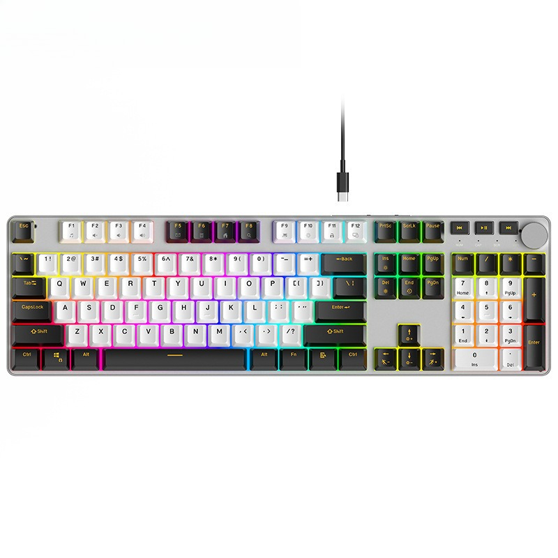 لوحة مفاتيح ميكانيكية للألعاب  - مراجعة Gaming Keyboard No Noise وسعره