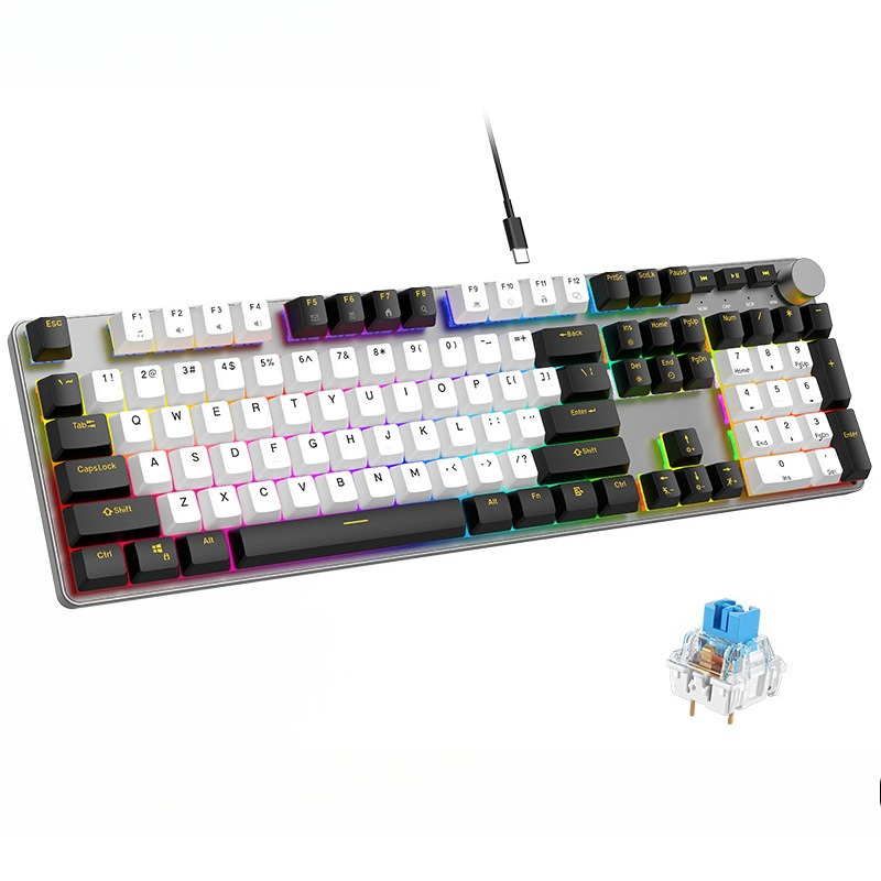 لوحة مفاتيح ميكانيكية للألعاب  - مراجعة Gaming Keyboard No Noise وسعره