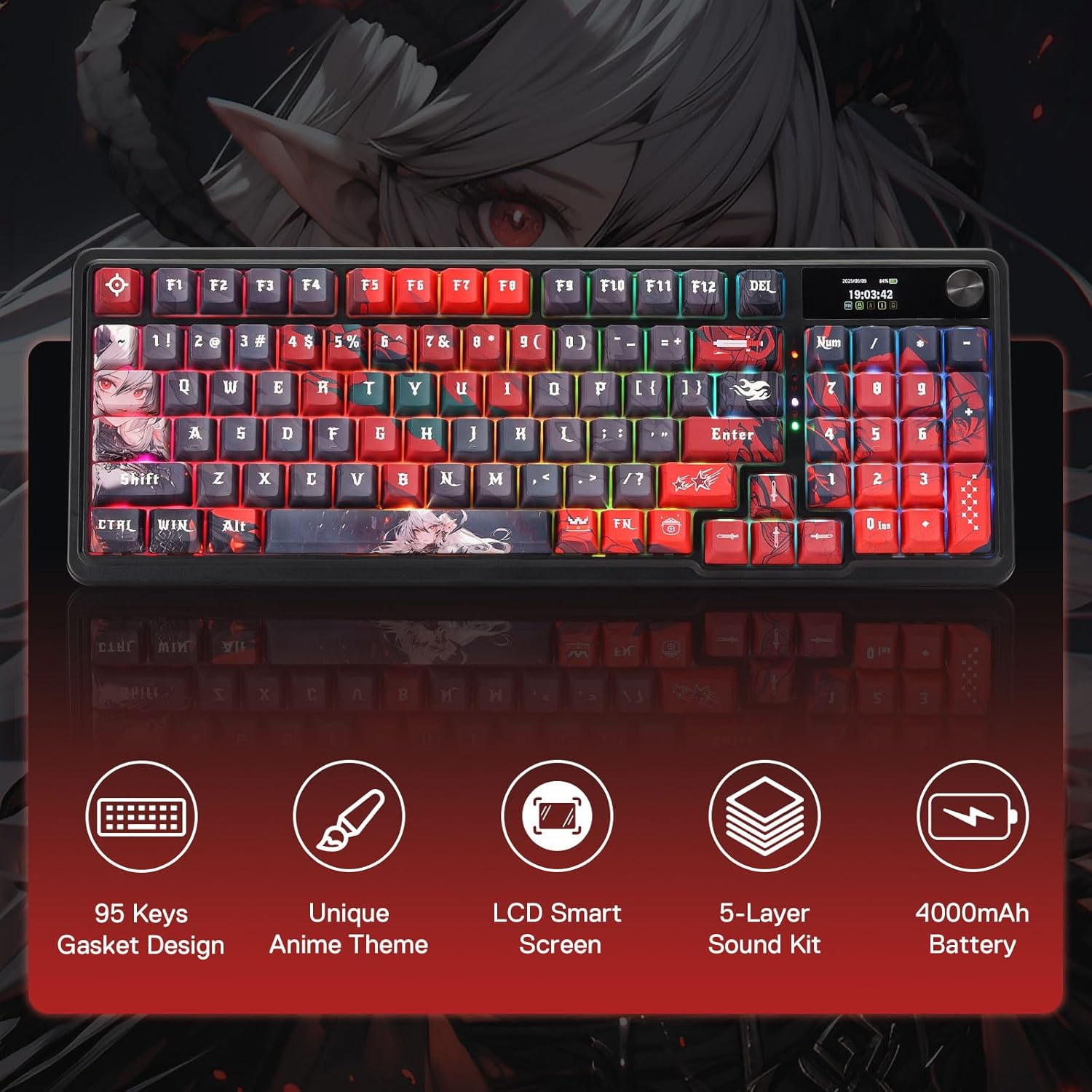 لوحة مفاتيح ألعاب Redragon الل - مراجعة Gaming Keyboard Mobile وسعره