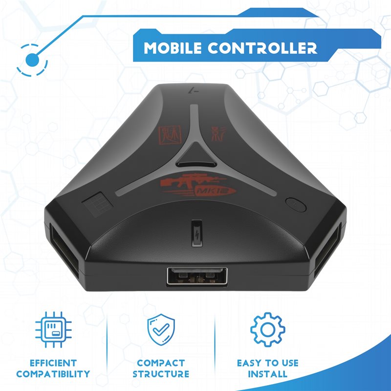 وحدة تحكم جديدة للألعاب MK12 ق - مراجعة Gaming Keyboard And Mouse Converter For Mobile وسعره