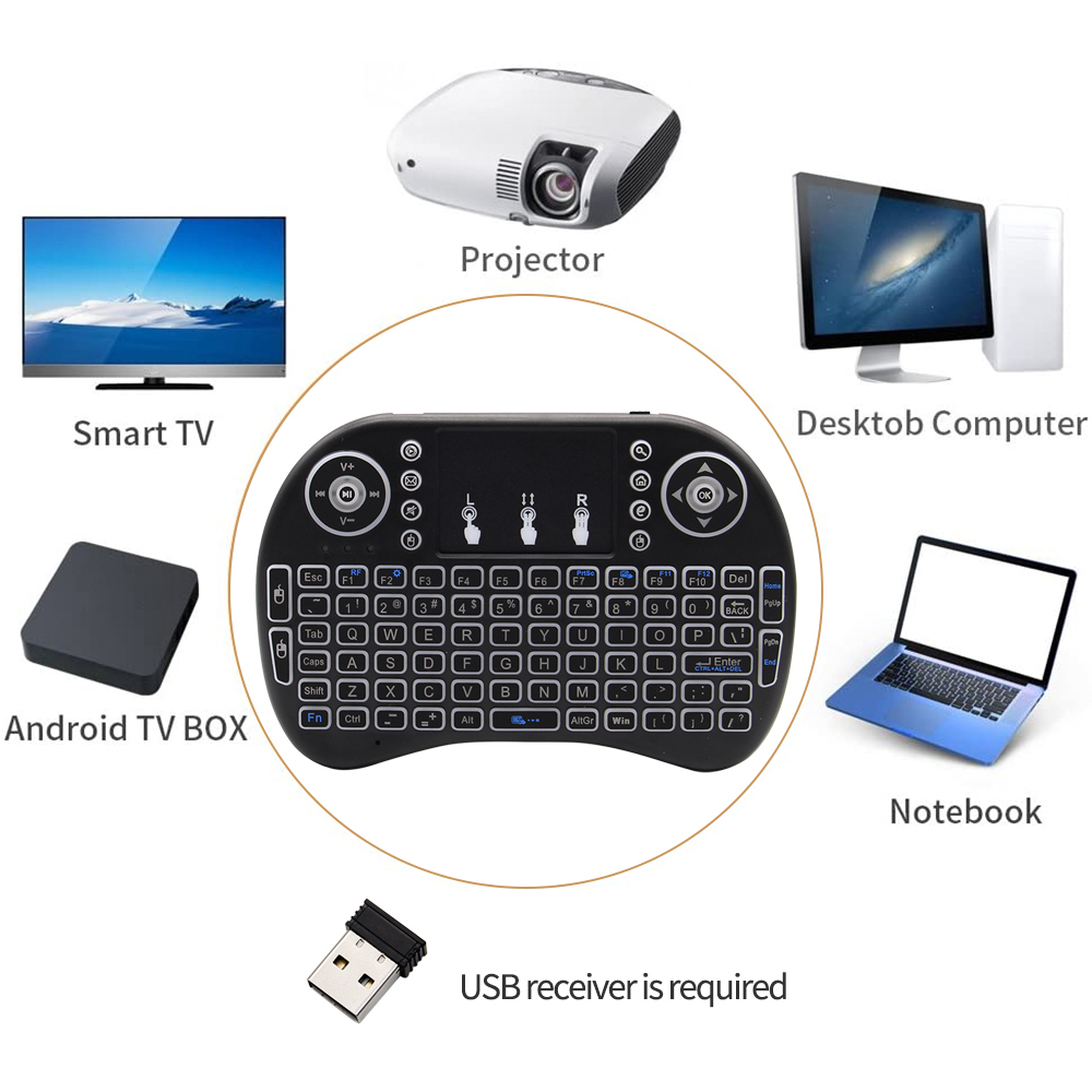 لوحة مفاتيح لاسلكية صغيرة بإضا - مراجعة Gaming Keyboard Wireless وسعره