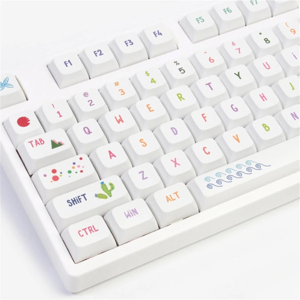 أغطية مفاتيح فنية صيفية نابضة  - مراجعة Gaming Keyboard Tkl وسعره