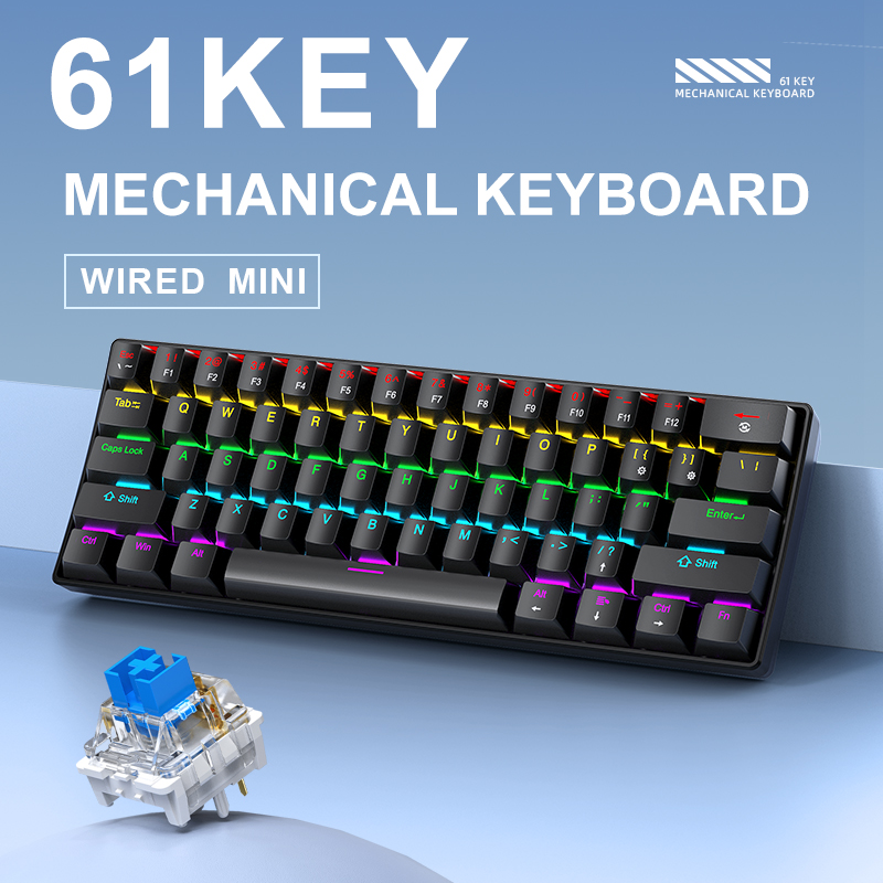 لوحة مفاتيح ألعاب ميكانيكية سل - مراجعة Gaming Keyboard Blue Switches وسعره