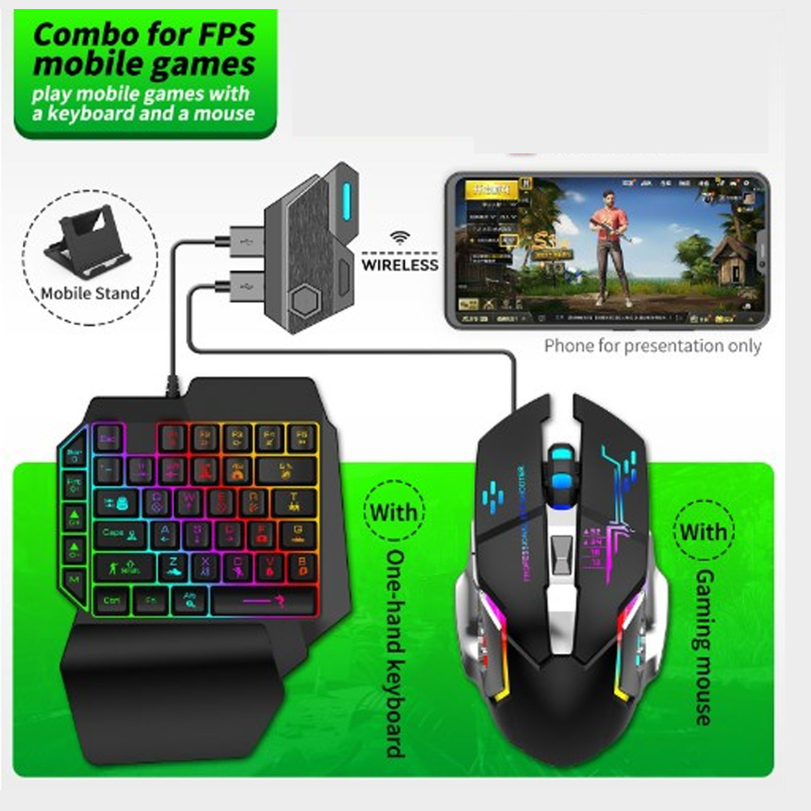 مجموعة ألعاب الهاتف المحمول كو - مراجعة Gaming Keyboard Mobile وسعره