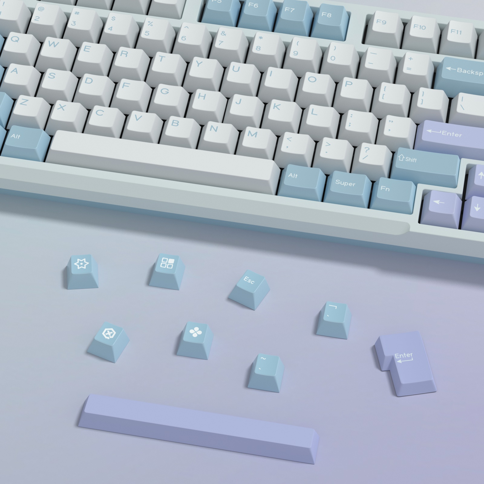 KBDiy GMK الوهم Keycap الكرز ا - مراجعة Gaming Keyboard No Number Pad وسعره