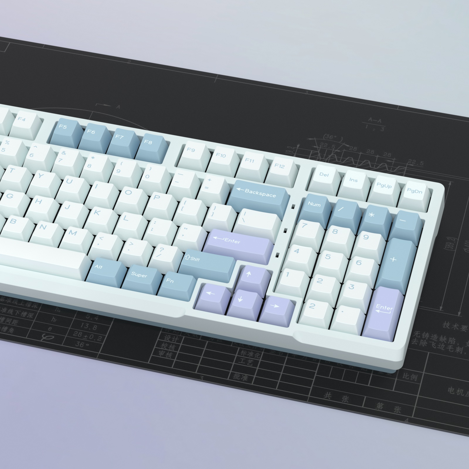 KBDiy GMK الوهم Keycap الكرز ا - مراجعة Gaming Keyboard No Number Pad وسعره