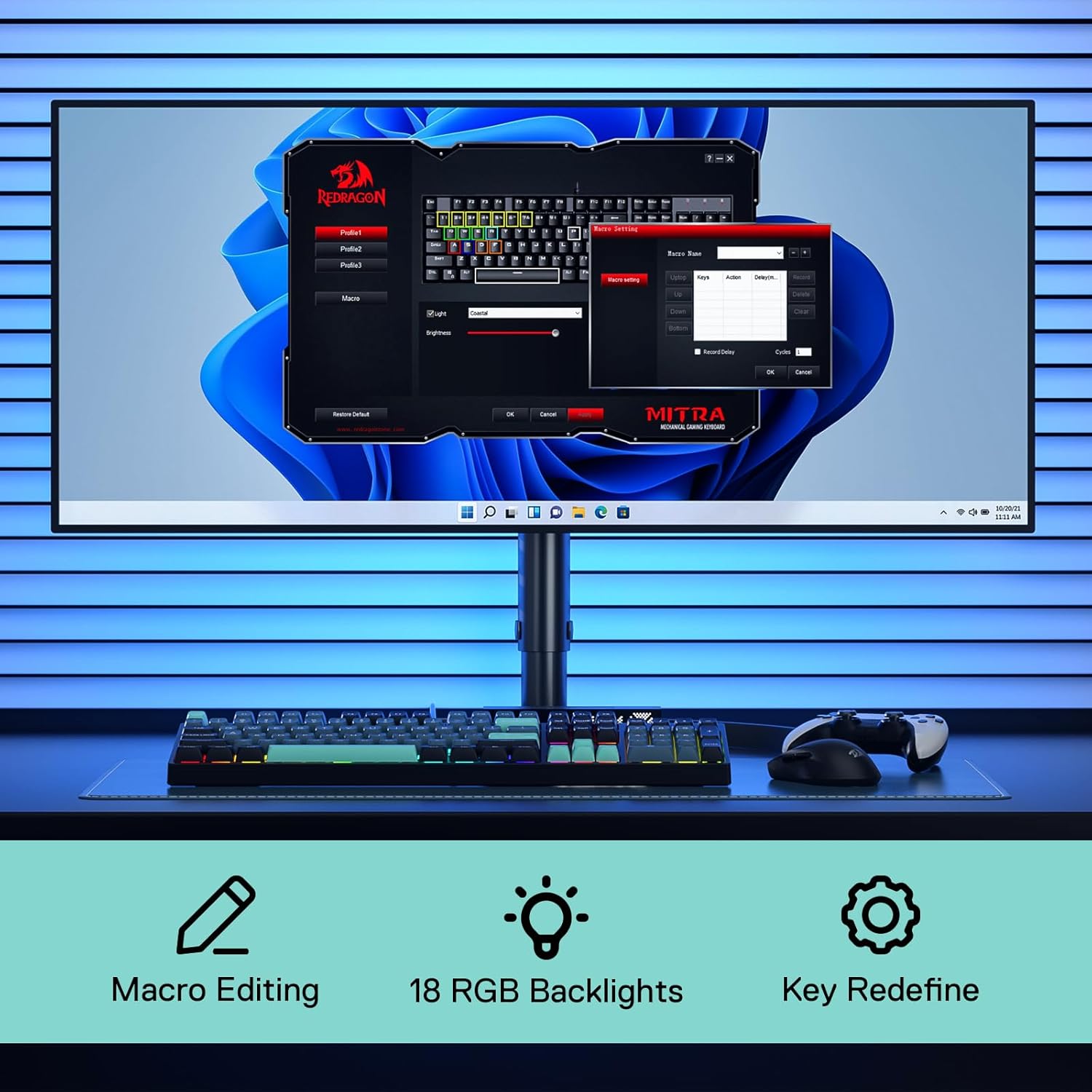 Redragon K582 SE سلكي RGB 104  - مراجعة Gaming Keyboard Mobile وسعره