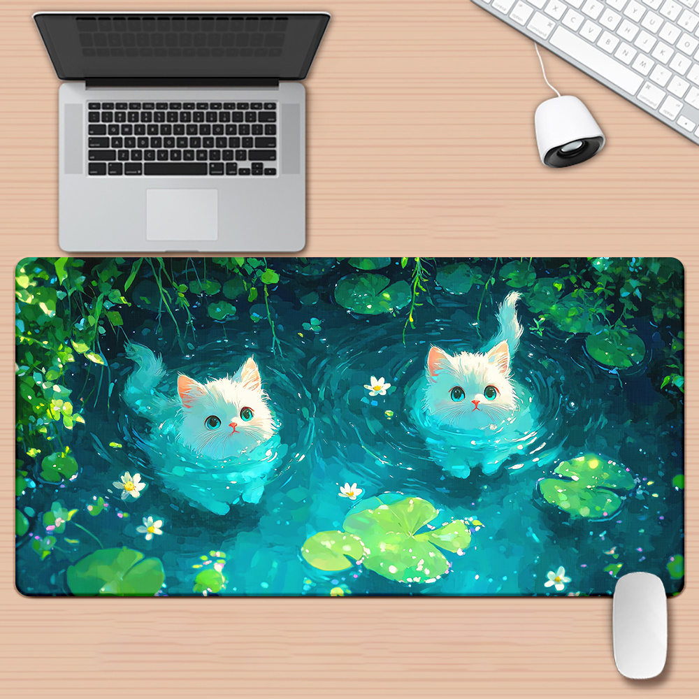 بساط ماوس كبير جدًا بتصميم قطة - مراجعة Gaming Keyboard Brand وسعره