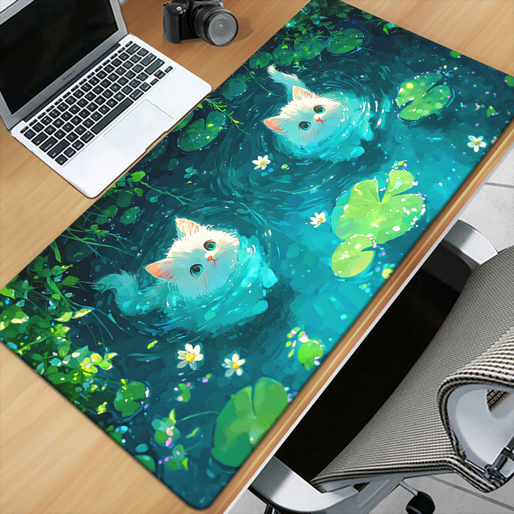 بساط ماوس كبير جدًا بتصميم قطة - مراجعة Gaming Keyboard Brand وسعره