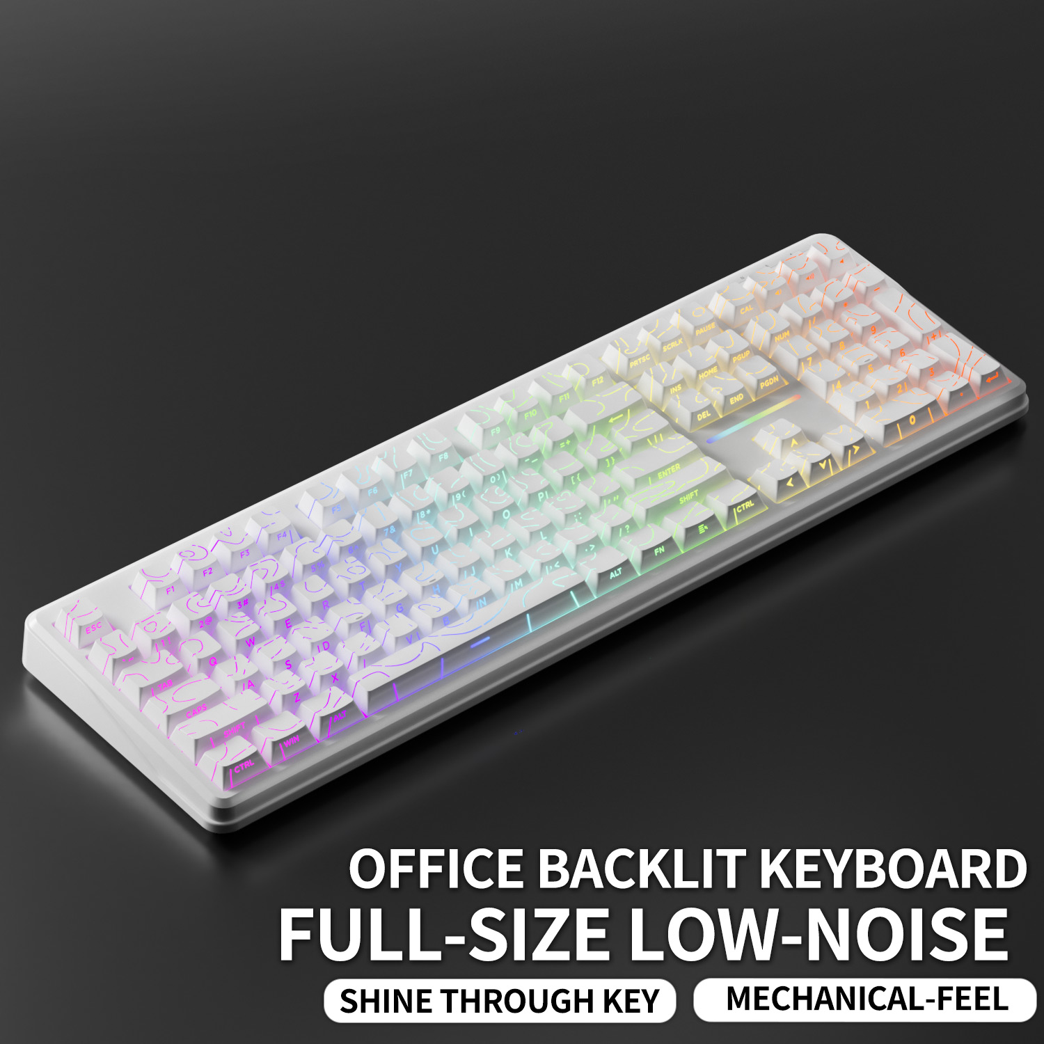 V108 Pro لوحة مفاتيح سلكية وسل - مراجعة Gaming Keyboard No Noise وسعره