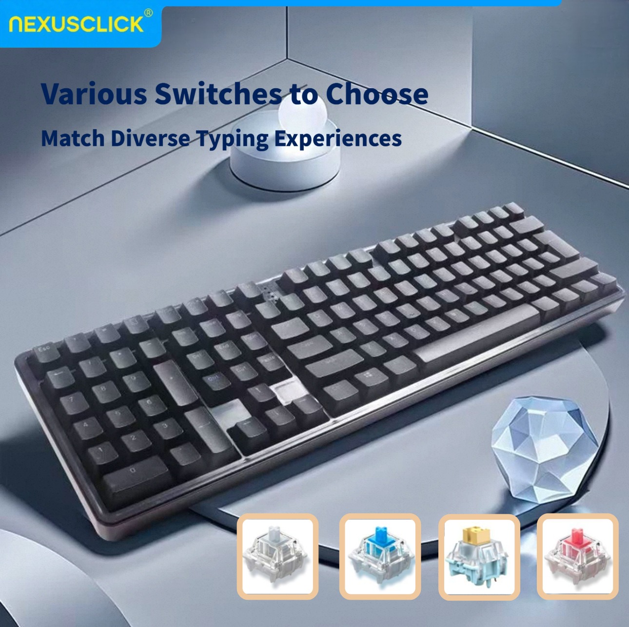 لوحة مفاتيح ميكانيكية مستعملة  - مراجعة Gaming Keyboard No Number Pad وسعره